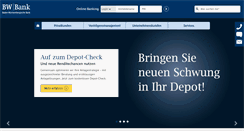 Desktop Screenshot of bw-bank.de