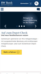 Mobile Screenshot of bw-bank.de